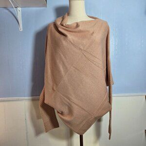Lillusory Medium Brown Mauve Boat Neck Dolman Sleeve Cozy Casual Sweater NWT